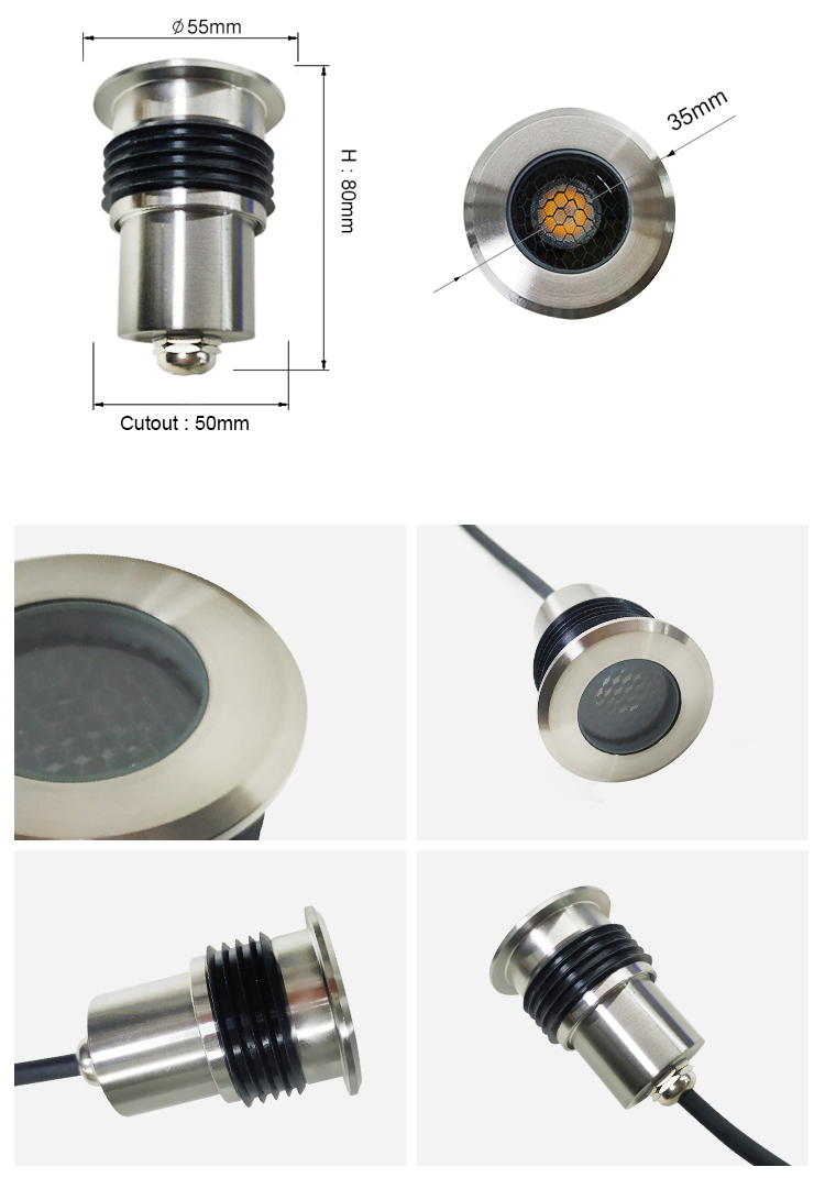 LED deck lights for outdoor patios