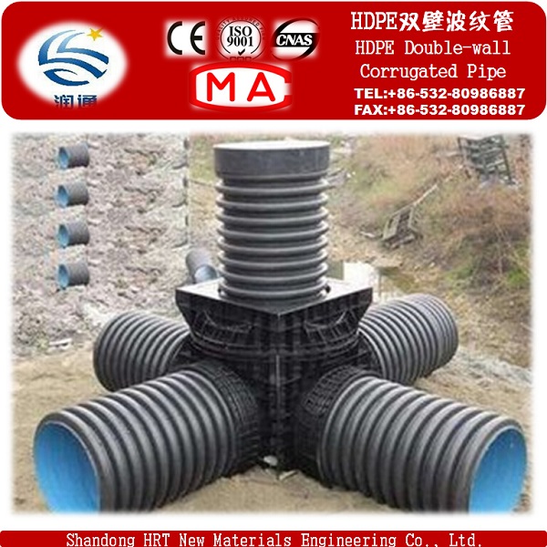 Manufacturer Double Wall Corrugated HDPE Water Pipe