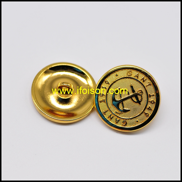 Shiny Gold Shank Button With High Quality
