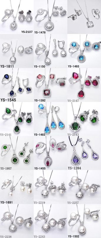 New Design Jewelry Set Heart Shape 925 Silver Jewelry.