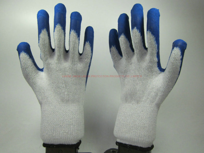 Cheap Latex Coated Mechanics Safety Gloves (LS014)