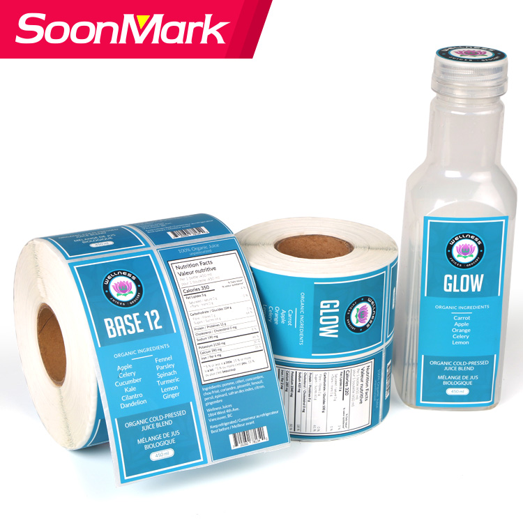 Étiquette de bouteille d'eau en PVC personnalisée Customized PVC water bottle label