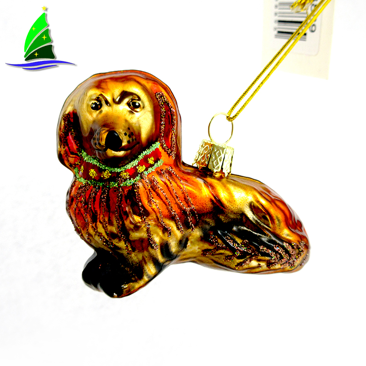 Pingente de Mini Dachshund de vidro colorido Colorful Mini Glass Dachshund Pendant