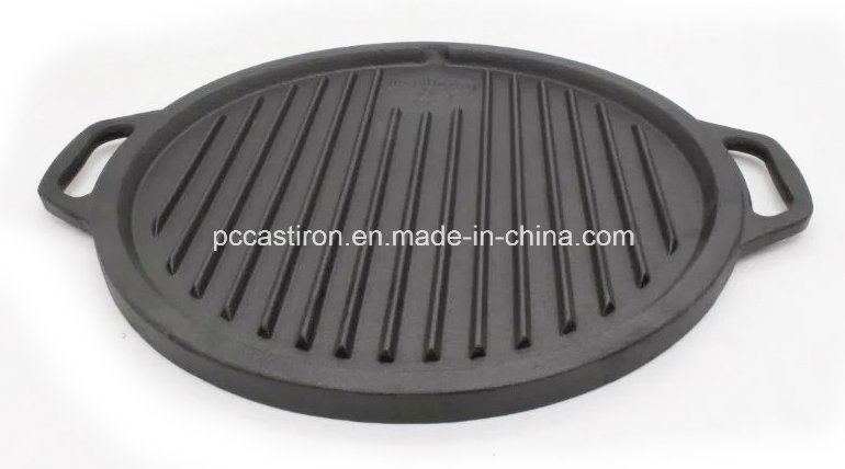 Preseasoned Cast Iron Griddle Grill Pan for Steak Cooking