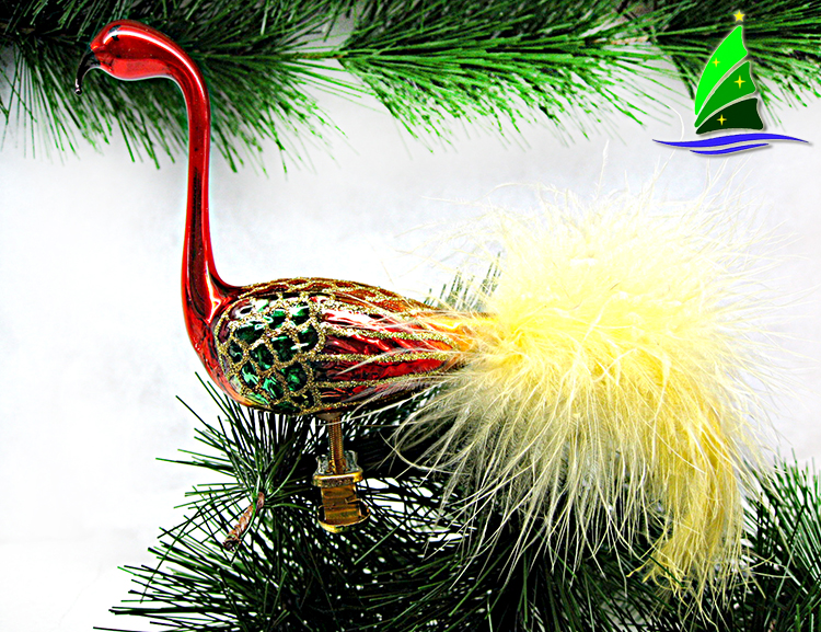 Figurines grandes de vidro do flamingo Glass Big Flamingo Figurines