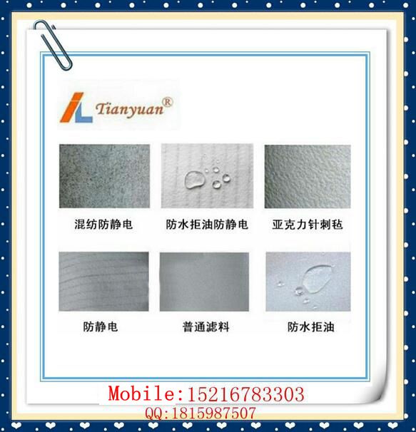 Water and Oil Proof Filter Fabric Nonwoven Air Filter Bag