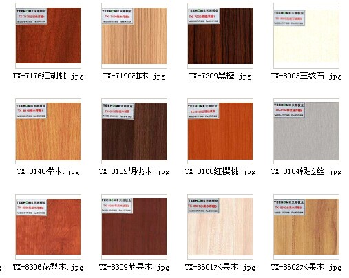 4'x 8' Walnut Particle Board Melamine Board Building Materials for Kitchen Furnitures (customized)