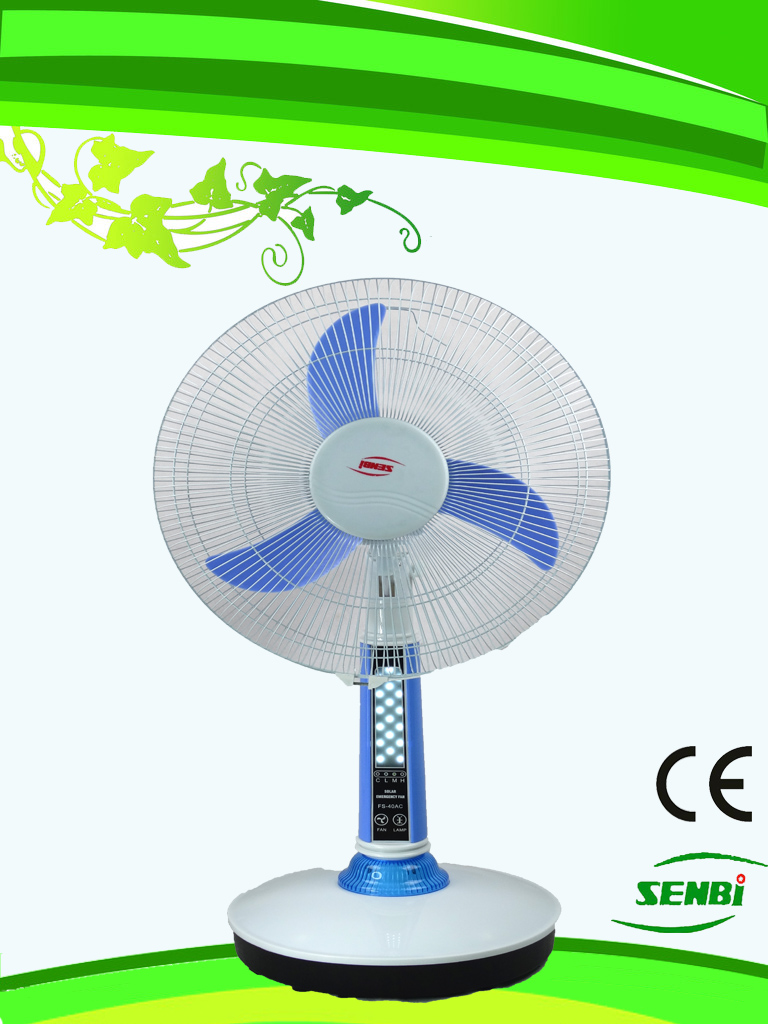 16 Inches DC 12V Rechargeable Fan Solar Table Fan FT-40DC-H3