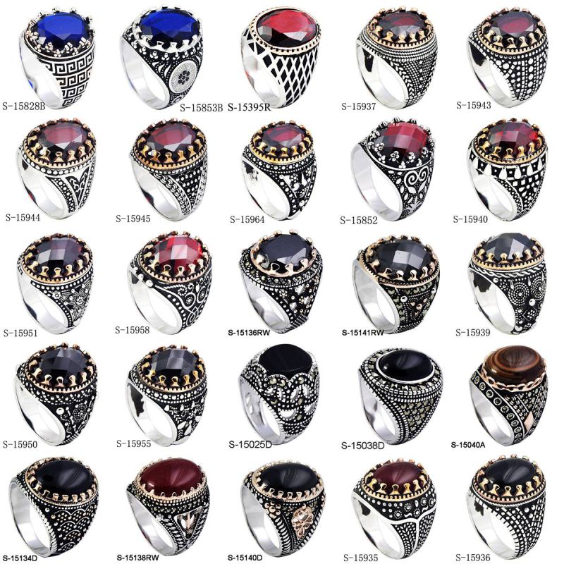 New Design Fashion Jewelry 925 Sterling Silver Ring for Man