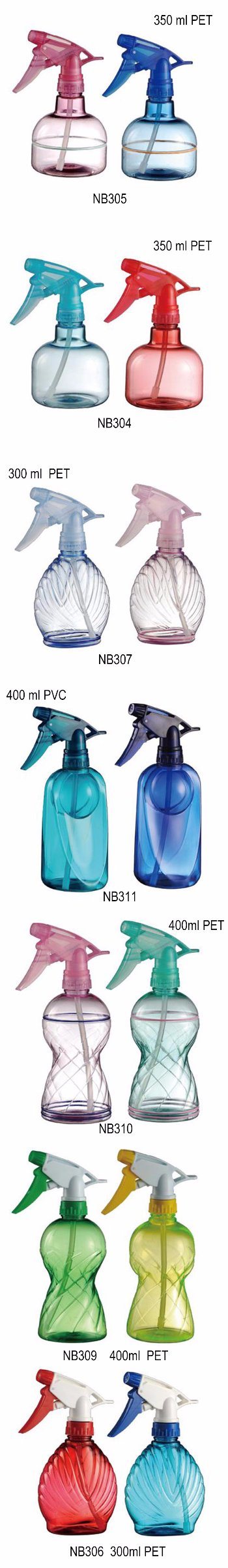 Plastic Trigger Sprayer Bottle House Cleaning Bottle 350ml (NB304)
