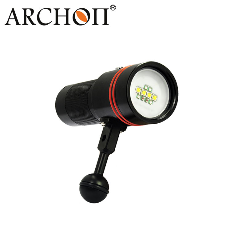 Aluminum Alloy Portable W40vr Rechargeable Underwater Photography Lamps