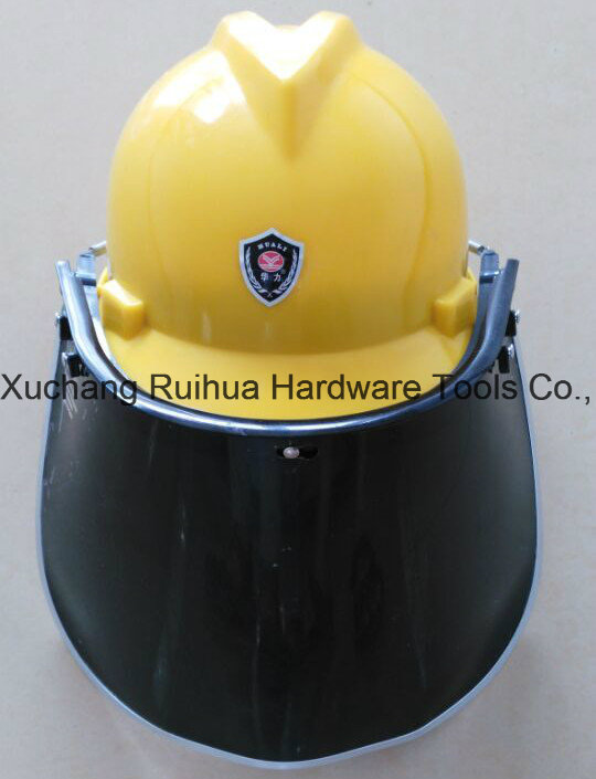 Protective Face Mask, PC/PVC Faceshield Visor, Face Shield with Safety Helmet, PVC Face Shield Visor, PC Face Shield Visor, PC Green Faceshield Visor