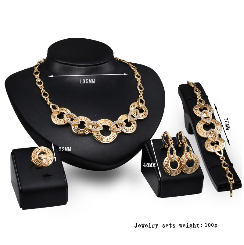 Wholesale&Retail Round Engagement Women's Jewelry Sets (C-XSST0052)