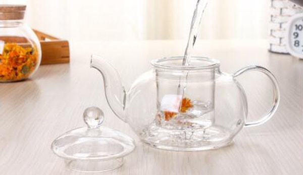 High Borosillicate Glass Tea Pot with Set Tea Kettle