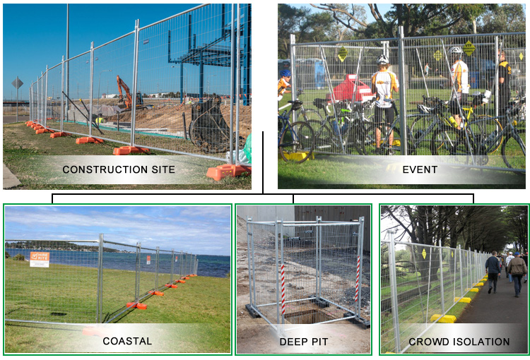 Factory removable Australia PVC Temporary fence