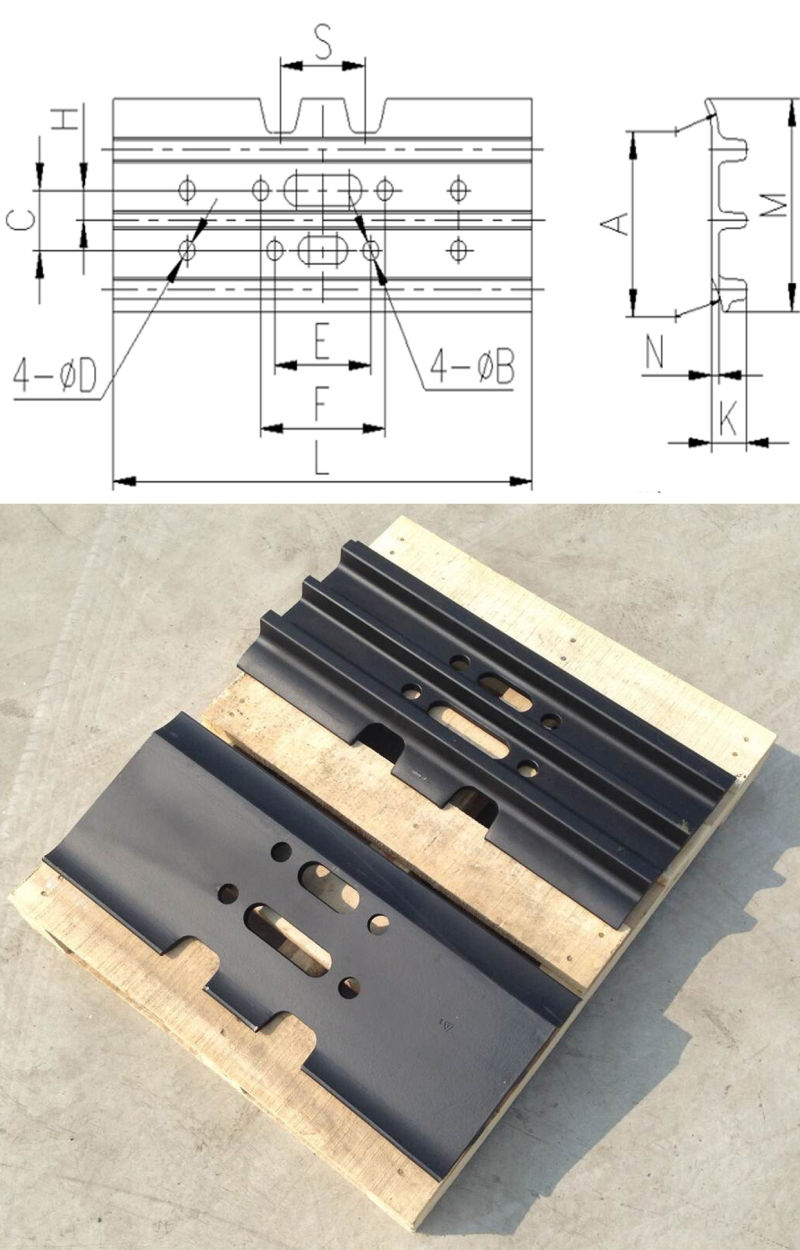 Cat Bronze Supplier Steel Track Shoe for Caterpillar Undercarriage Part