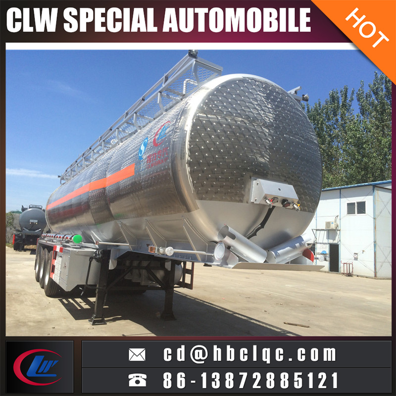 40000L-50000L Gasoline Tank Trailer Aluminum Alloy Oil Carrier Trailer Tank