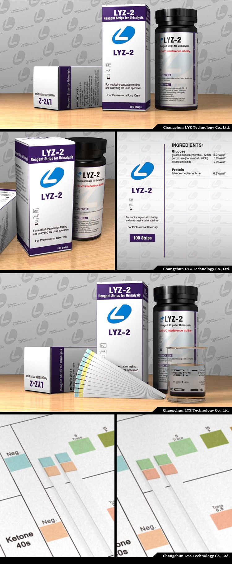 bandelettes de test d'urine urine test strips