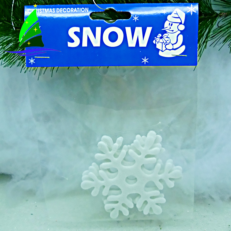 Copo de nieve colgando el árbol de navidad Snowflake Hanging Christmas Tree