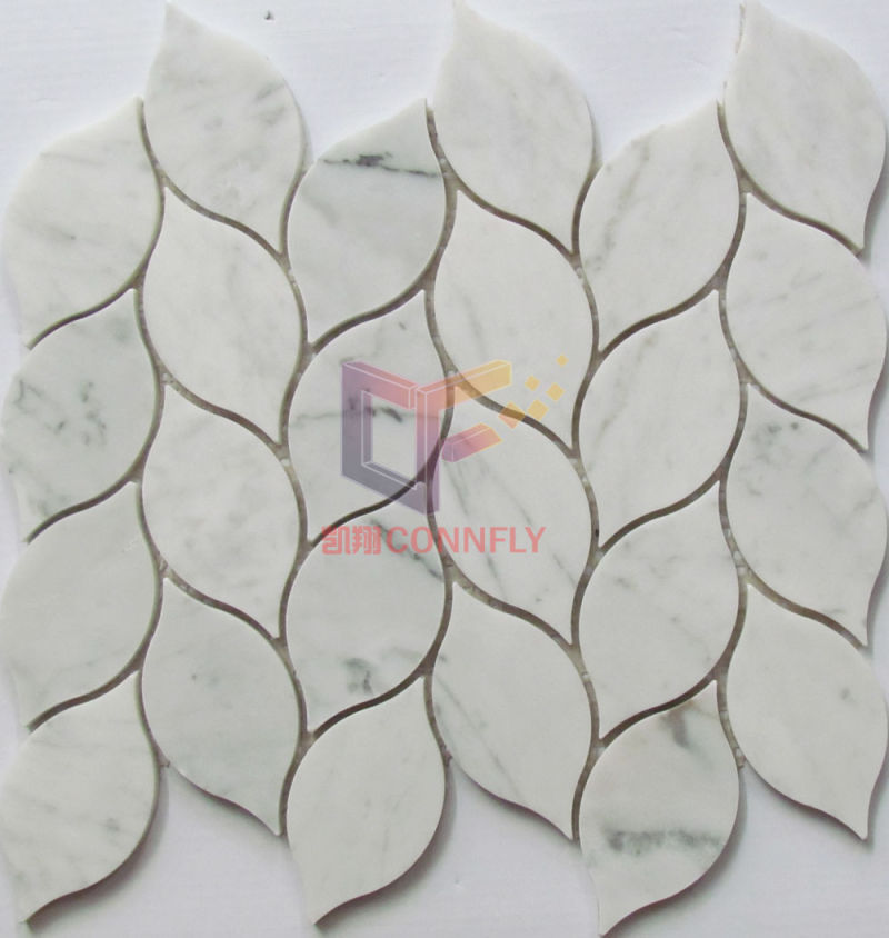 Knit Shape Marble Made Kitchen Splash Mosaic (CFS1156)