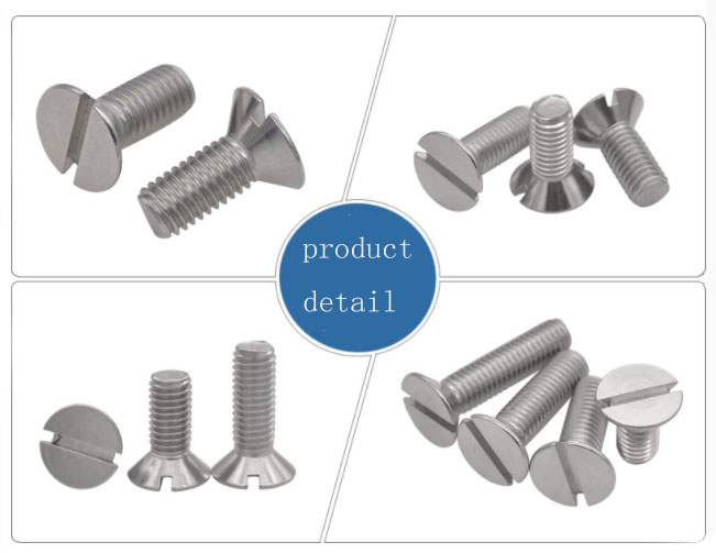 stainless steel countersunk head machine screws