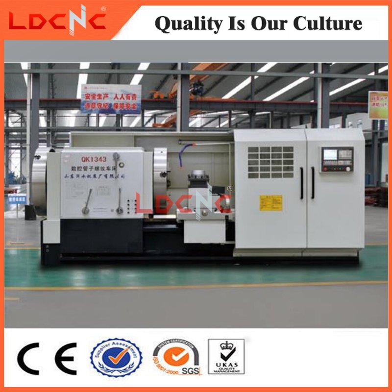 Qk 1313c Low Price Promotional CNC Pipe Threading Lathe Machine