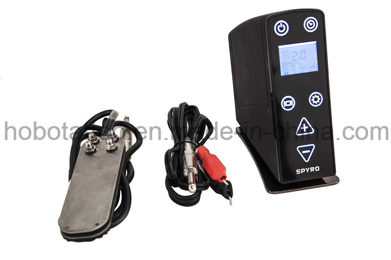 Top Quality LCD Tattoo Power Supply for Tattoo Machine Including Pedal and Clip Cord