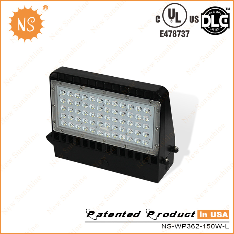 UL Dlc Listed IP65 Outdoor 150W LED Wall Pack Lamp