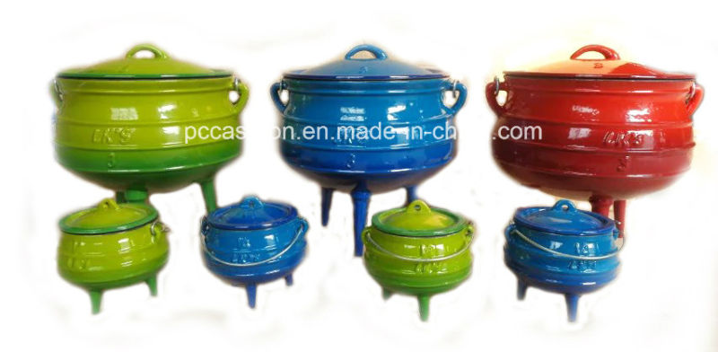 Full Size Preseasoned Cast Iron Potjie Pots/Cauldron