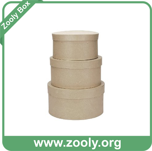 Decorative Round Cardboard Paper Hat Box with Lid (ZH001)