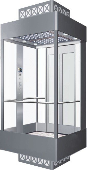 Gearless Observation Glass Passenger Elevator Factory Price