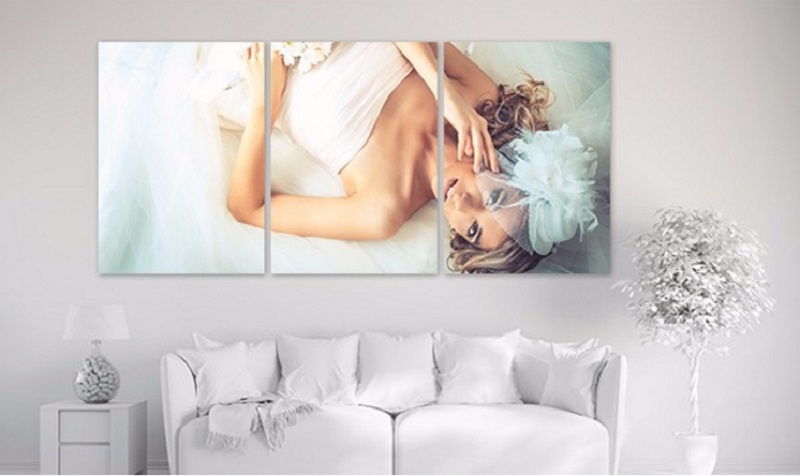 Pure White Glossy HD Photo Panel Household Decoration