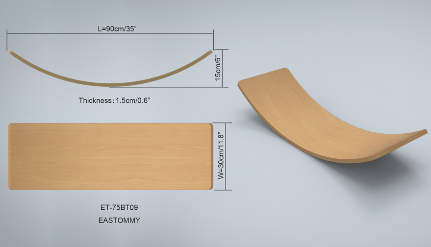 BOM equilíbrio placa de madeira GOOD balance board wood