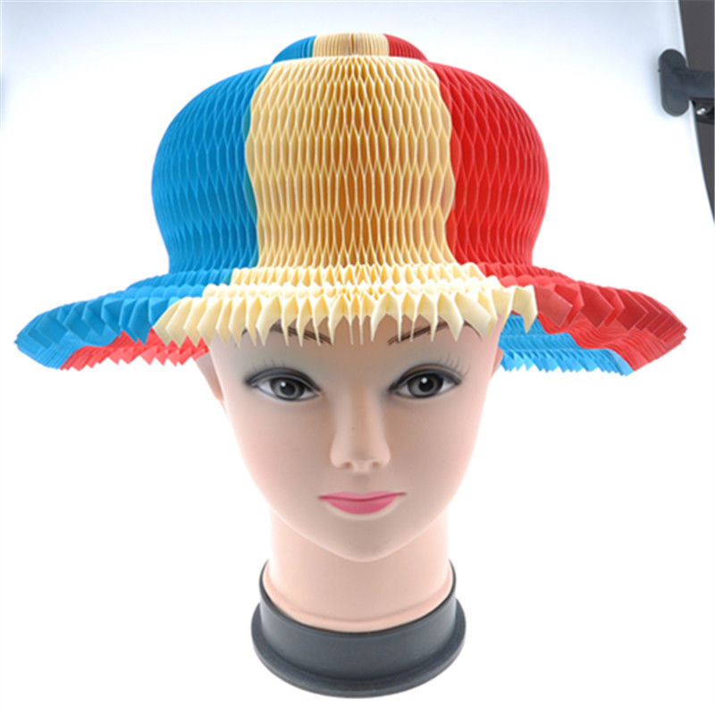 Summer Foldable Paper Hat Sunbonnet For Promotional Gift