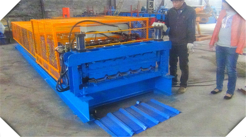 Double Deck Profile Colour Coated Roofing Sheet Machine