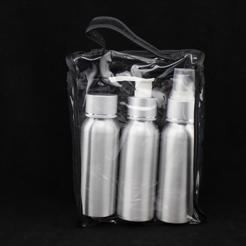 Aluminum Travel Set, Screw Cap Bottle (NTR01)