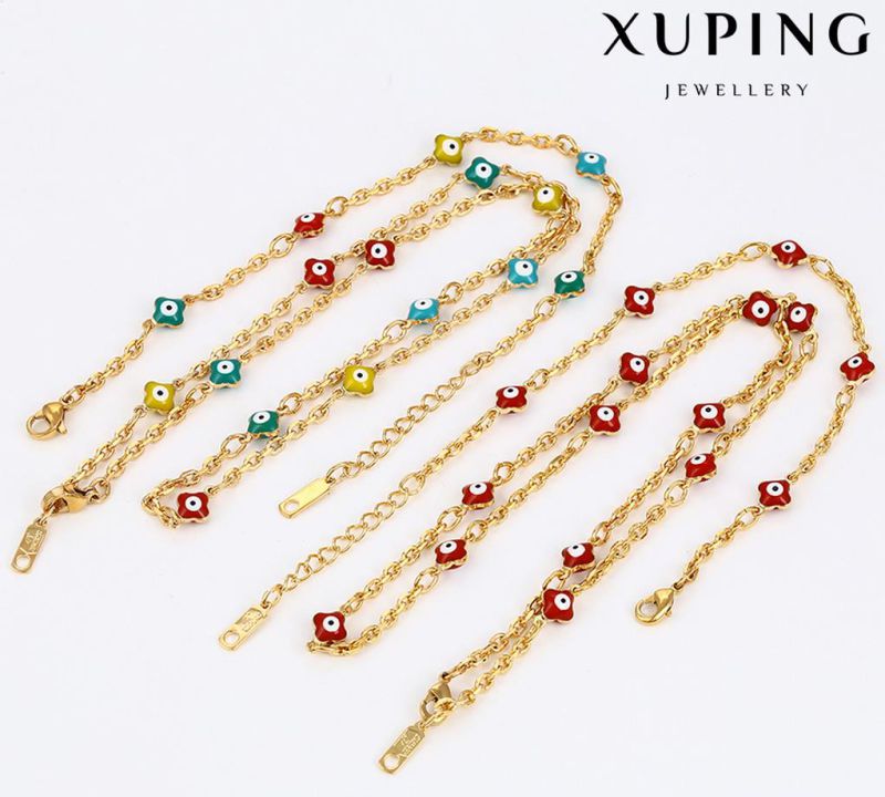 63918 Fashion Cute Simple 18k Gold-Plated Metal Alloy Jewelry Chain Set