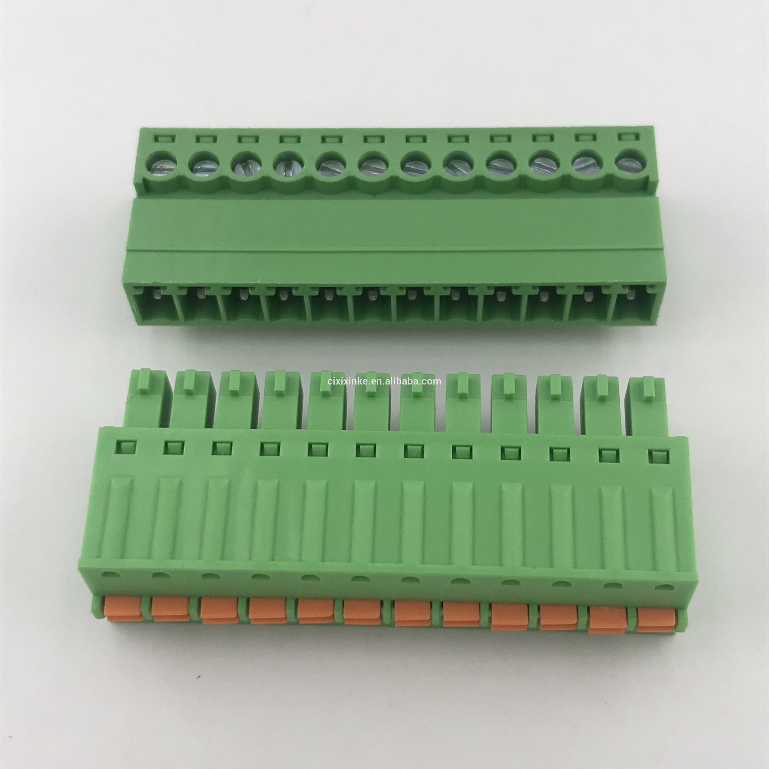 12pin spring plug-in terminal block male to female