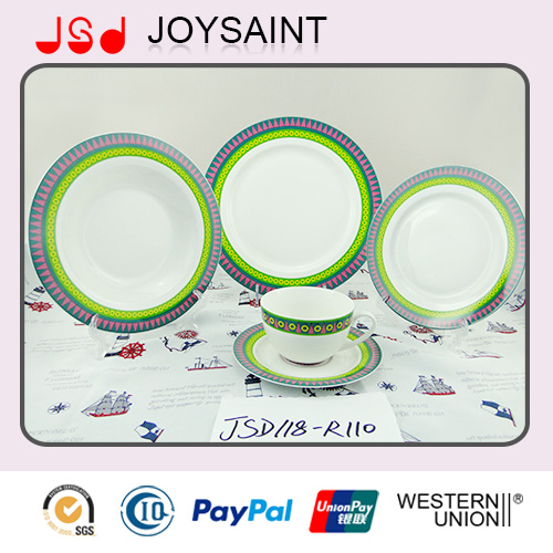China Factory New Design Ceramic Dinnersets Dessert Plates for Hotel Use
