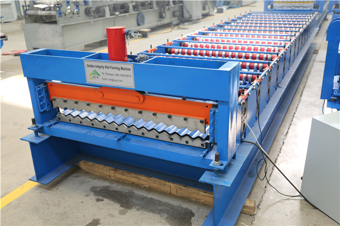 Panjang Rentang Corrugated PPGI / Gi Atap Lembar Roll Forming Machinery