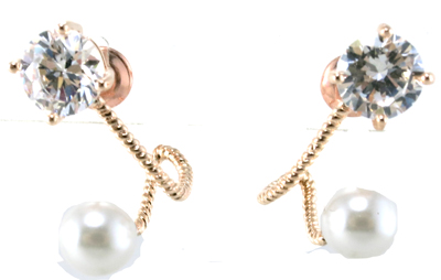 New Design for Woman's Pearl Earring 925 Silver Jewelry (E6536)