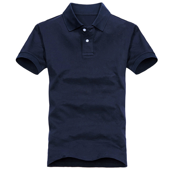 Best Quality Navy Blue Men Plain Polo Shirt on Sale