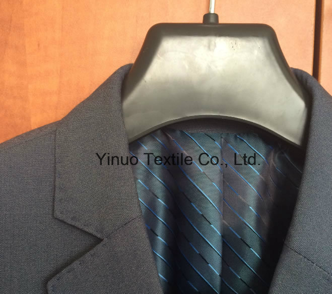 100 Polyester 290t Taffeta Big Check Lining Printed Lining for Men's Suit Jacket