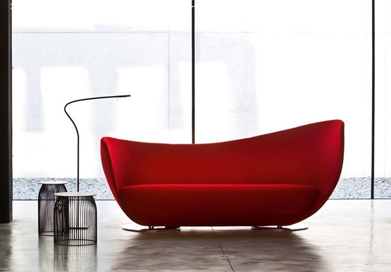Peter Harvey New Design Fiberglass Genuine Leather Home Sofa