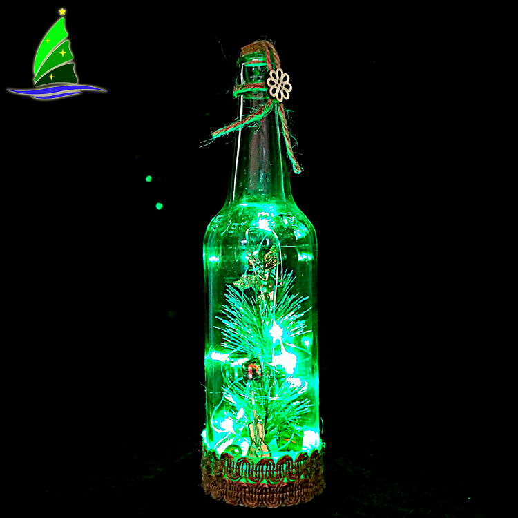 Garrafas De Vidro Com Luzes LED Glass Bottles With LED Lights