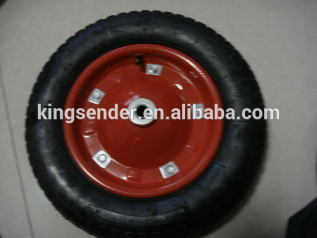 Roue pneumatique brouette rouge pneu 3,25 3.00-8 tube intérieur innertube