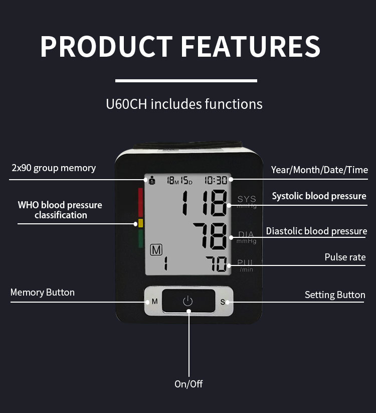 FDA Approved Digital Blood Pressure Monitor