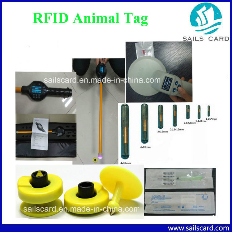 RFID Animal Injector/Syringe with Smart Glass Microchip Tag