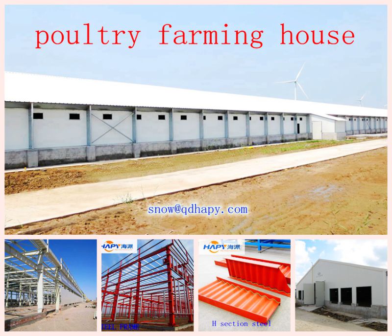 Slaughering Machine in Poultry House with Full Set Automatic Equipment and Prefab House Construction
