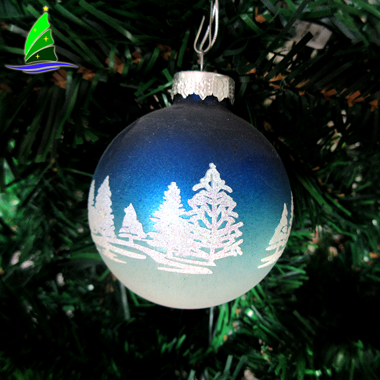 Подвесной стеклянный рождественский шар Hanging Glass Xmas Ball